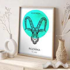 12 Znamení zvěrokruhu s vlastním jménem Plakát