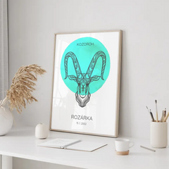 12 Znamení zvěrokruhu s vlastním jménem Plakát