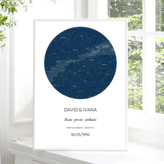 Hvězdná Mapa Plakát