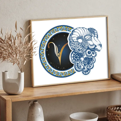 12 Znamení zvěrokruhu na šířku Plakát