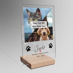 Vzpomínka na mazlíčka Plaketa