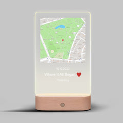 Personalizovaná mapa kde to všechno začalo Lampa LED