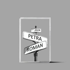 Križovatka - Rázcestie Akrylový Blok