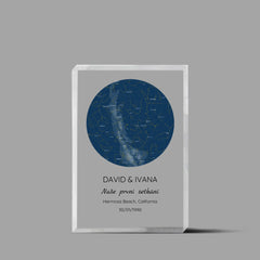 Hvězdná Mapa Akrylový Blok