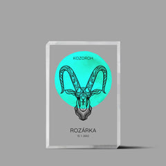 12 Znamení zvěrokruhu s vlastním jménem Akrylový Blok