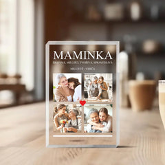 Dárek pro maminku, tatínka, babičku nebo dědečka Akrylový blok