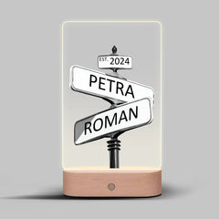 Křižovatka - rozcestí Lampa LED