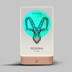 12 Znamení zvěrokruhu s vlastním jménem Lampa LED