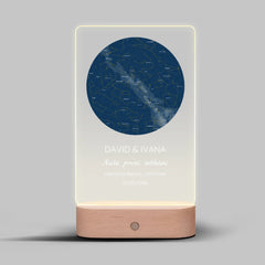 Hvězdná Mapa Lampa LED