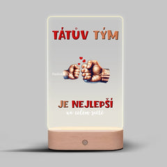 Tátův tým ruce až 5 dětí Lampa LED