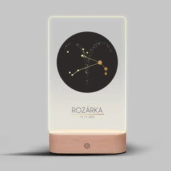 12 Znamení zvěrokruhu s vlastním jménem 3 Lampa LED