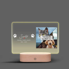 Vzpomínka na mazlíčka Lampa LED na šířku