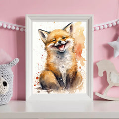 Zvířátka watercolour Plakát