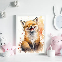 Zvířátka watercolour Plakát