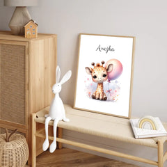 Zvířátka s balónky Plakát