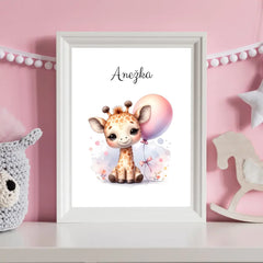 Zvířátka s balónky Plakát