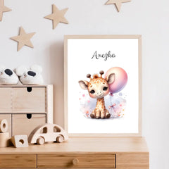 Zvířátka s balónky Plakát