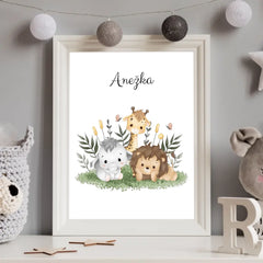 Zvířátka z jungle Plakát