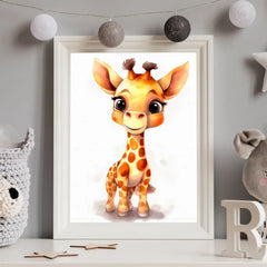 Zvířátka na bílém pozadí Plakát