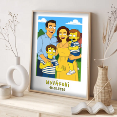 Karikatura z vlastní fotky Žlutí Plakát