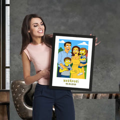 Karikatura z vlastní fotky Žlutí Plakát