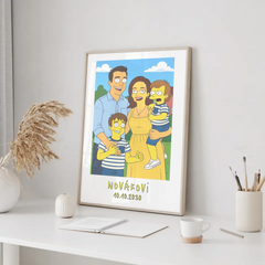 Karikatura z vlastní fotky Žlutí Plakát