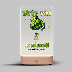 Tátův tým Hulk až 4 děti Lampa LED