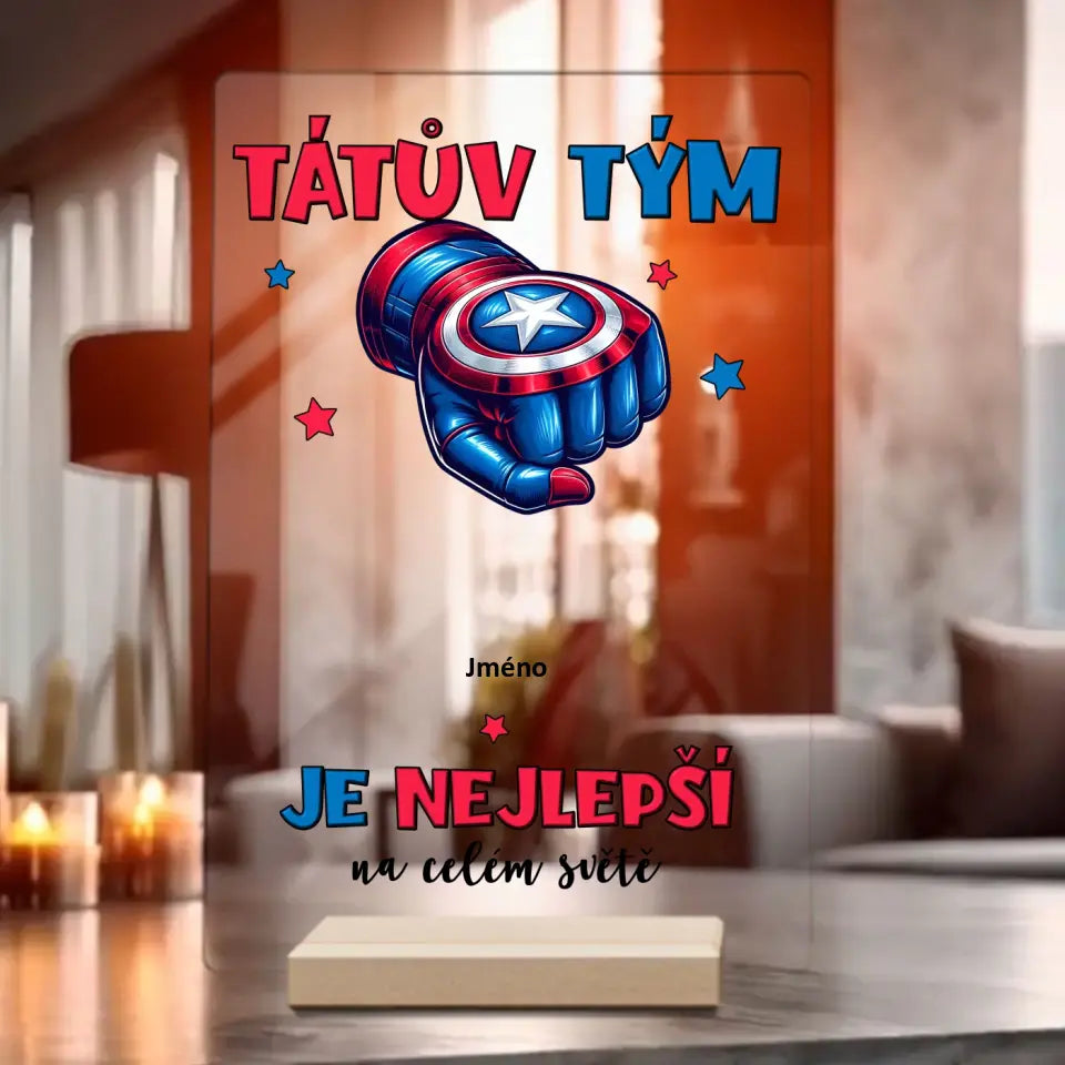 Tátův Tým Kapitán Až 6 Dětí Plakát