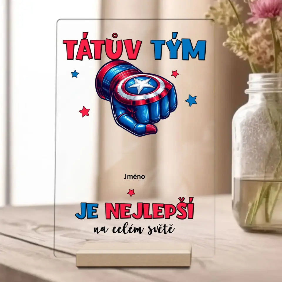 Tátův Tým Kapitán Až 6 Dětí Plakát