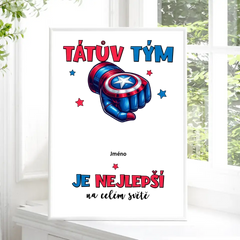 Tátův Tým Kapitán Až 6 Dětí Plakát