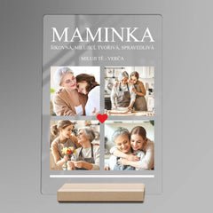 Dárek pro maminku, tatínka, babičku nebo dědečka Plaketa z akrylu