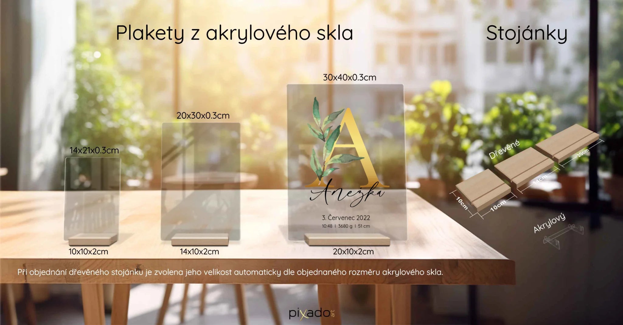plakety rozmery CZ