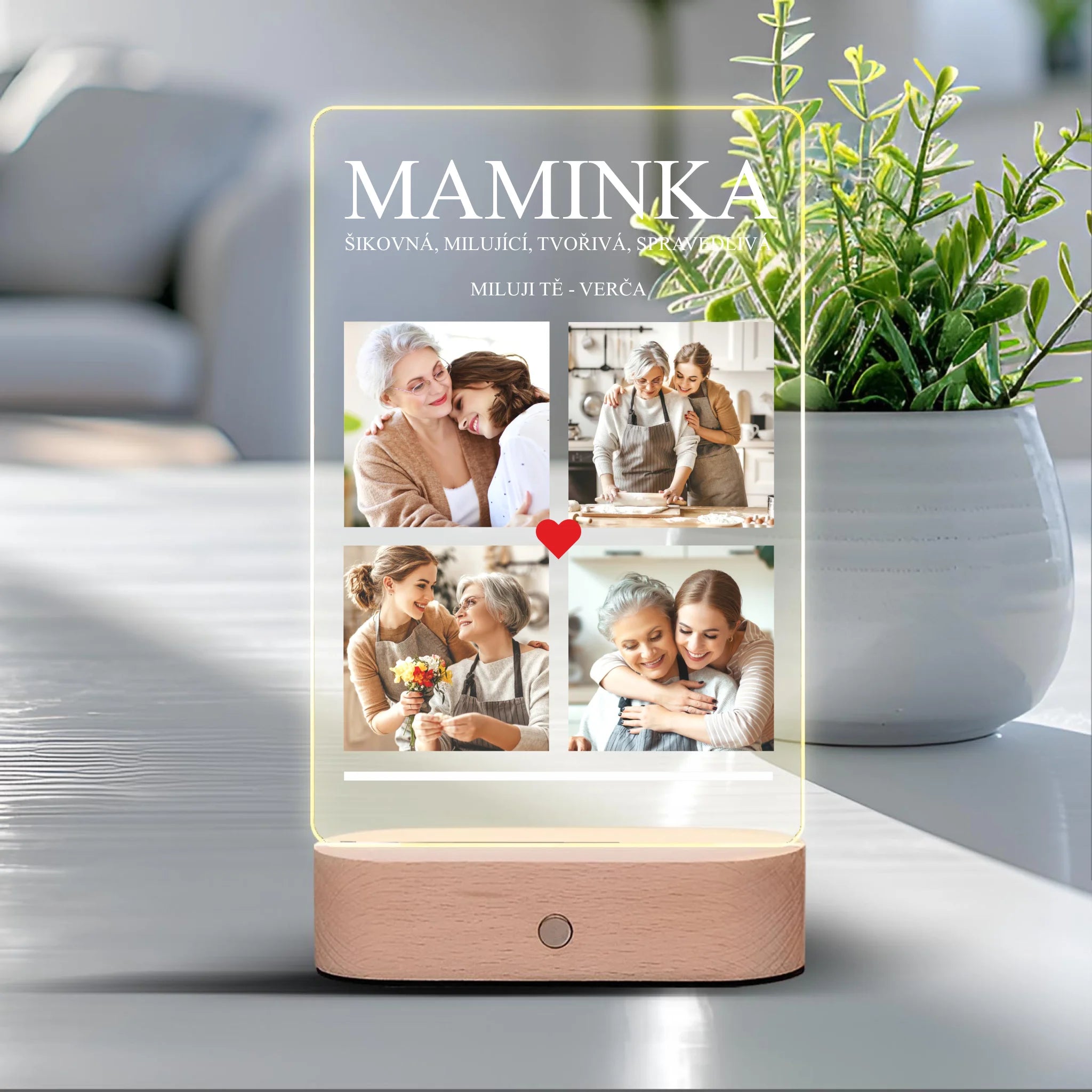 Dárek pro maminku, tatínka, babičku nebo dědečka Lampa LED