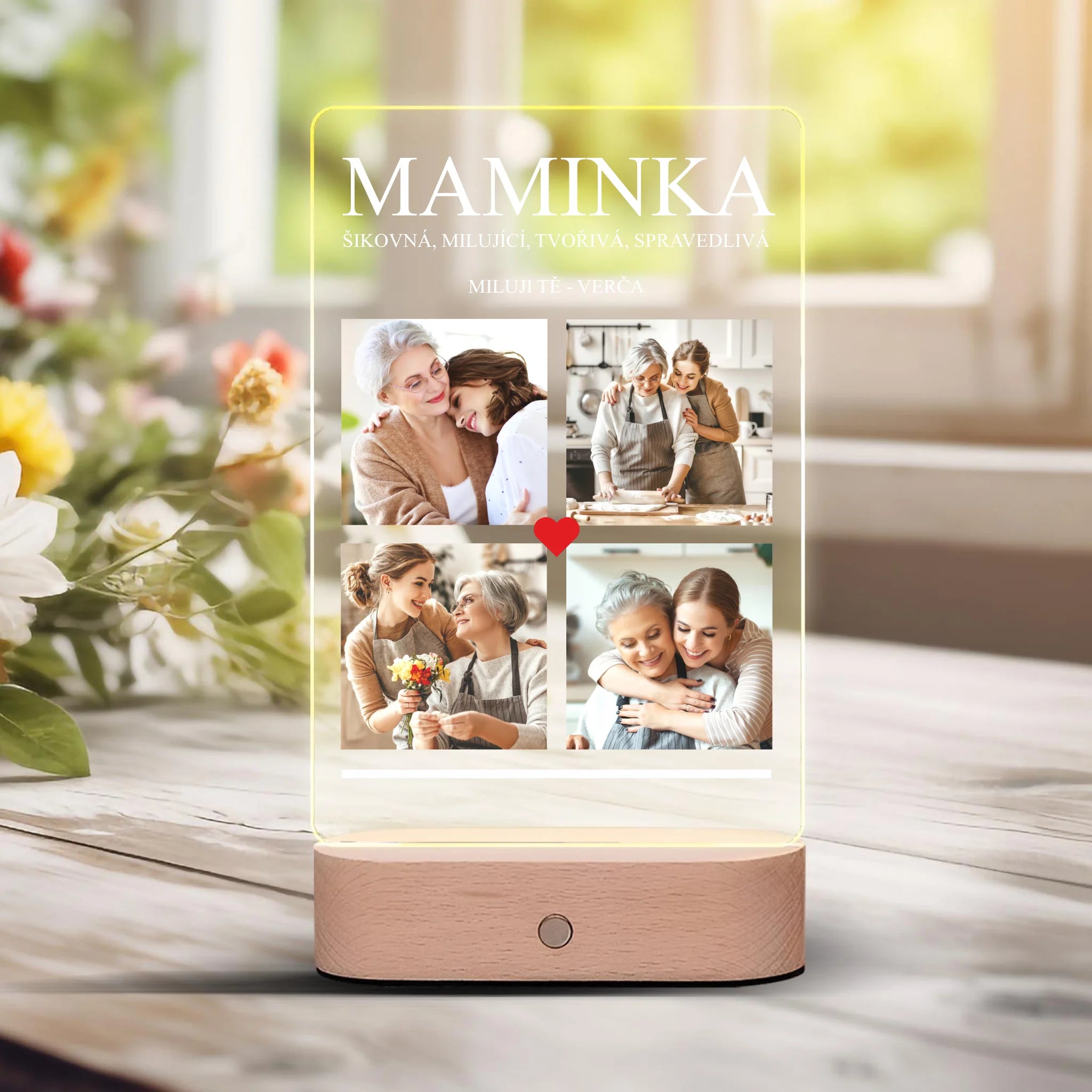 Dárek pro maminku, tatínka, babičku nebo dědečka Lampa LED