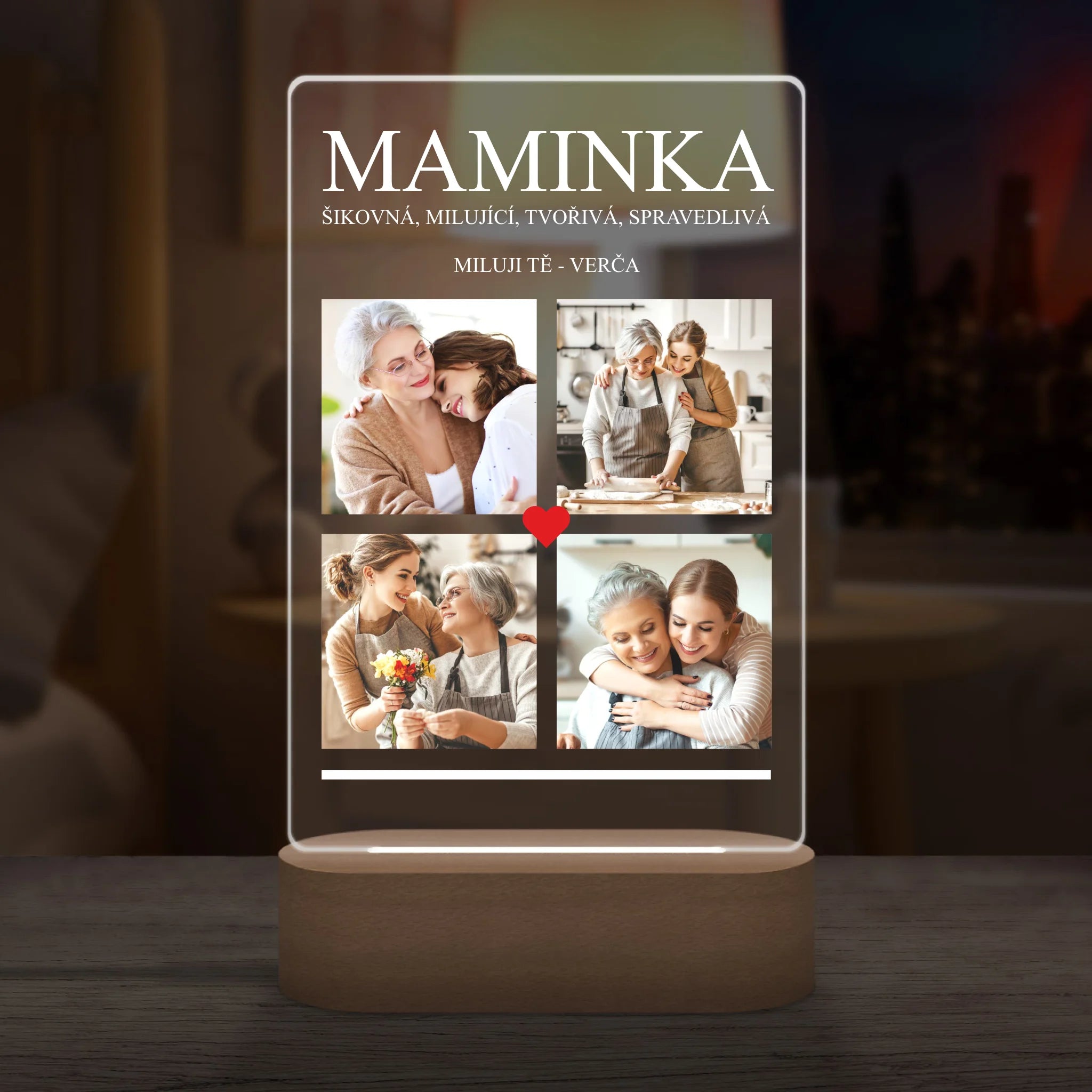 Dárek pro maminku, tatínka, babičku nebo dědečka Lampa LED