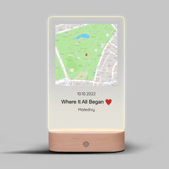 Personalizovaná mapa kde to všechno začalo Lampa LED