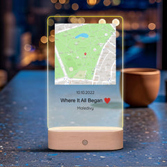 Personalizovaná mapa kde to všechno začalo Lampa LED