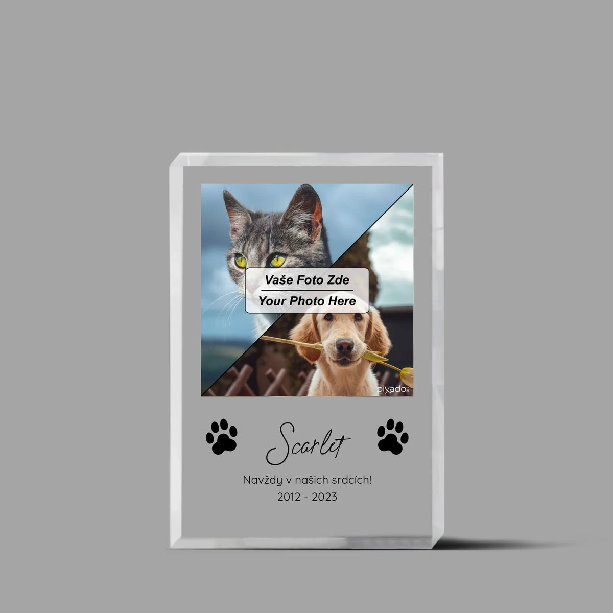 Pet Memory Acrylic Block