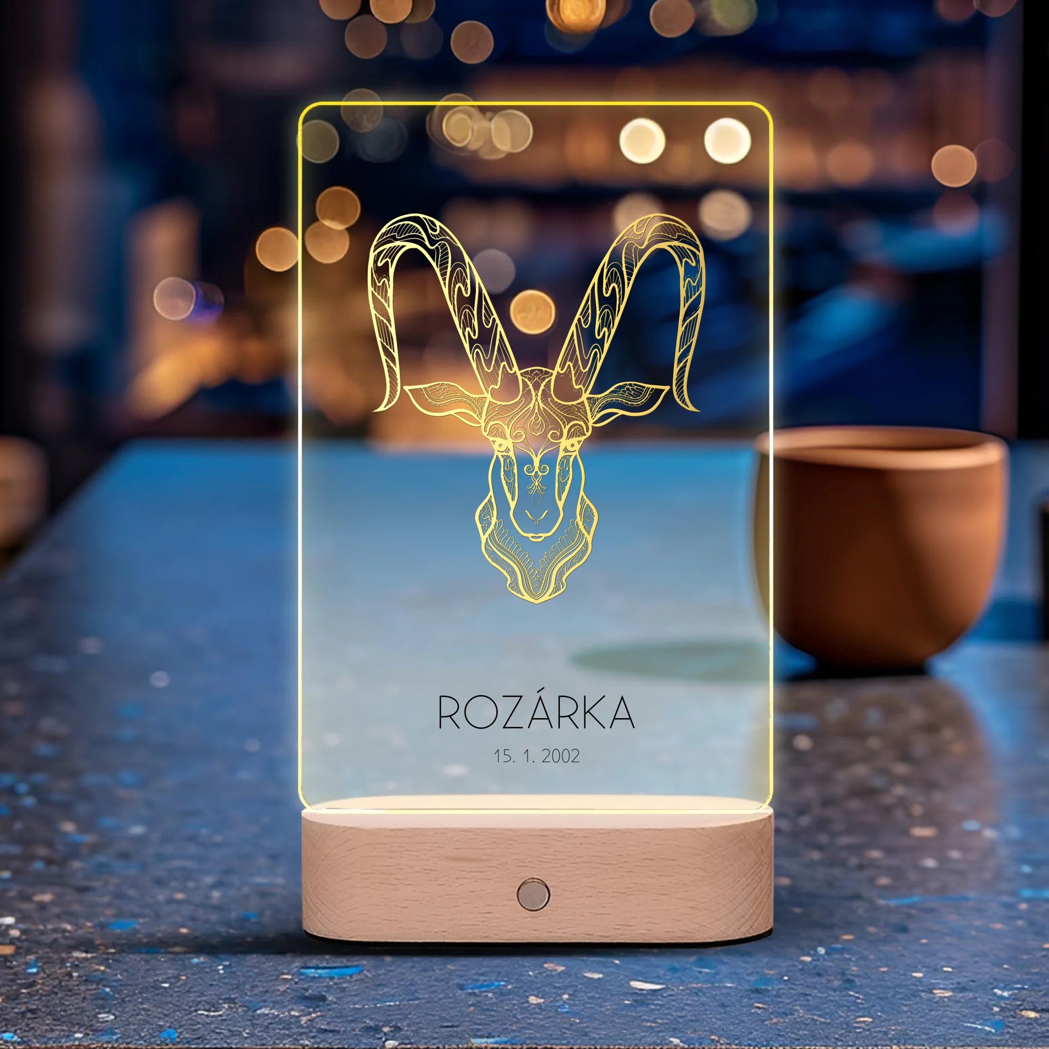12 Znamení zvěrokruhu s vlastním jménem 2 Lampa LED