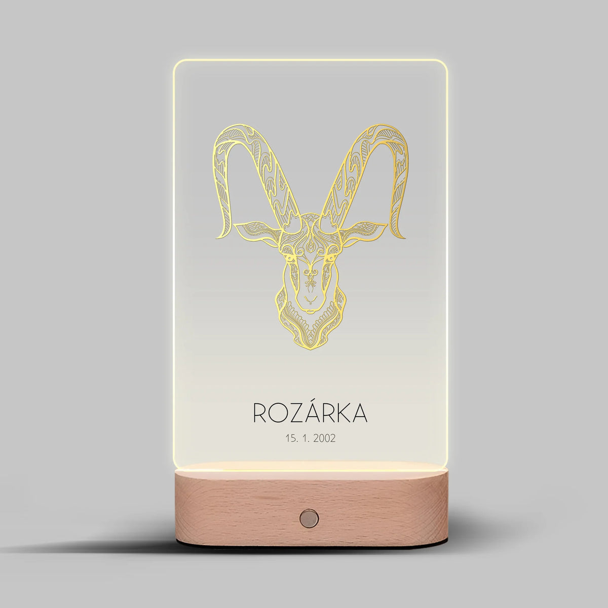 12 Znamení zvěrokruhu s vlastním jménem 2 Lampa LED