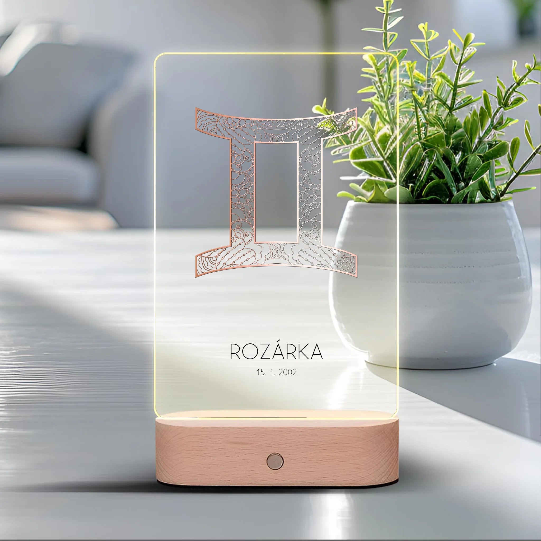 12 Znamení zvěrokruhu s vlastním jménem 4 Lampa LED