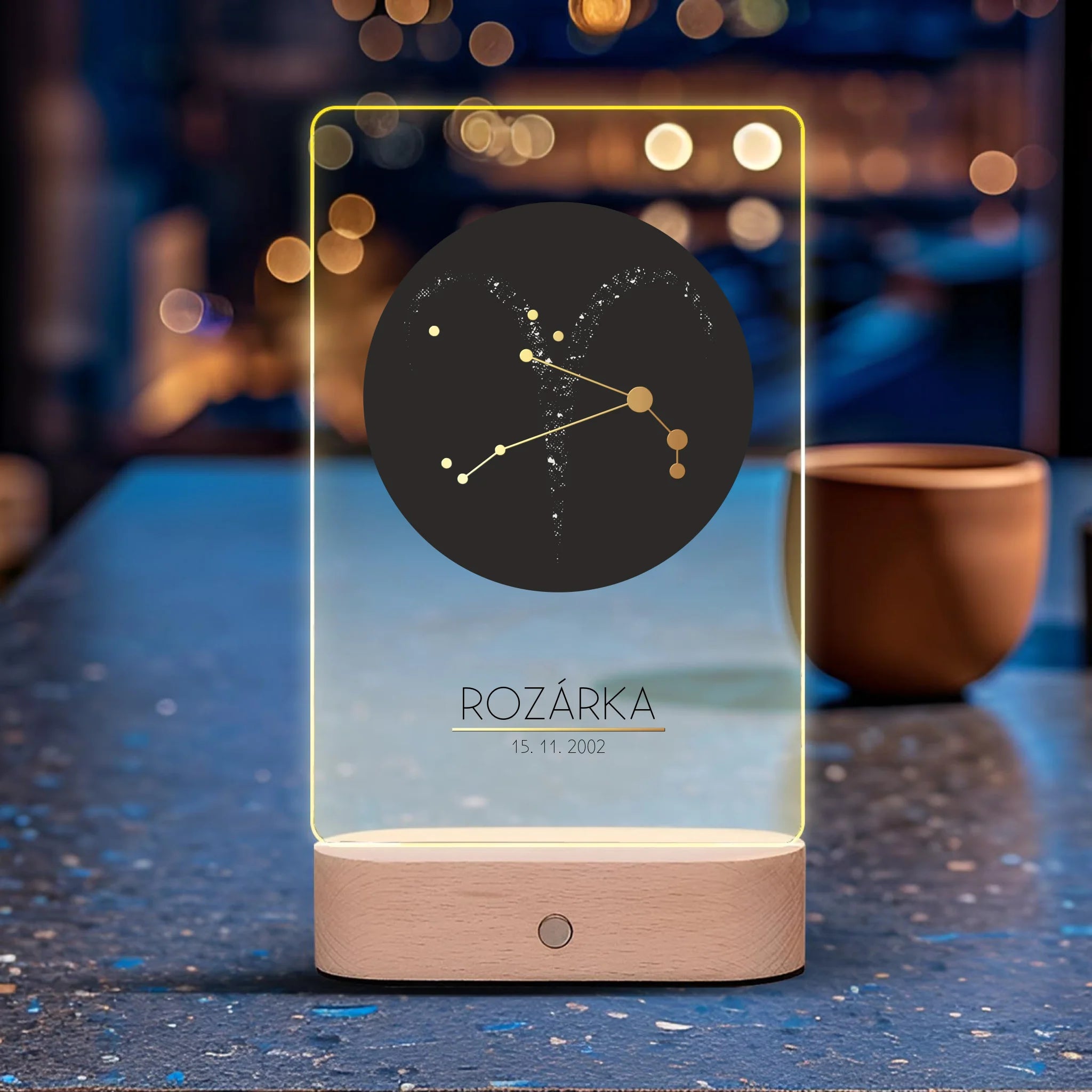 12 Znamení zvěrokruhu s vlastním jménem 3 Lampa LED
