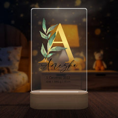 Narození miminka Abeceda Lampa LED