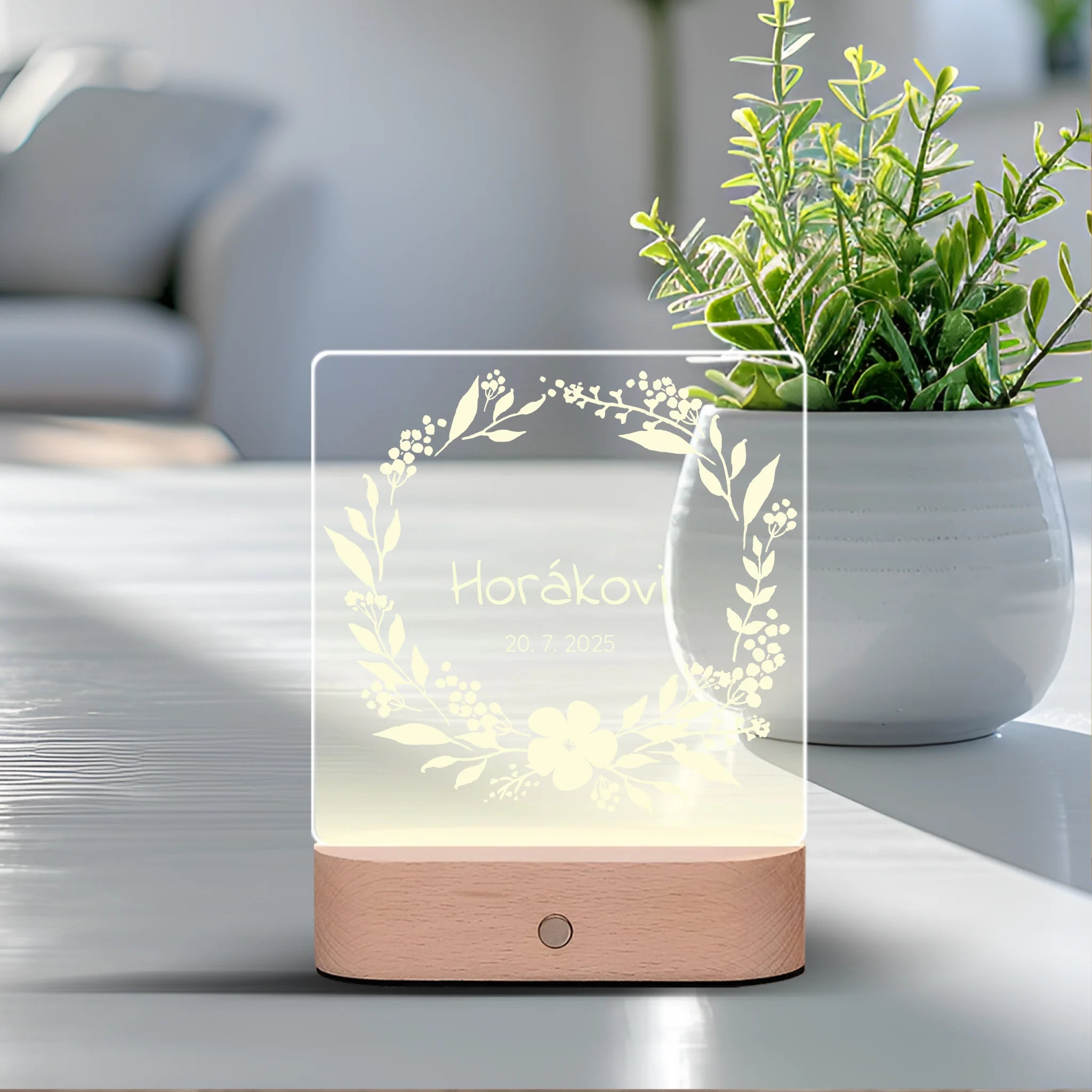 Svatební dar Lampa LED