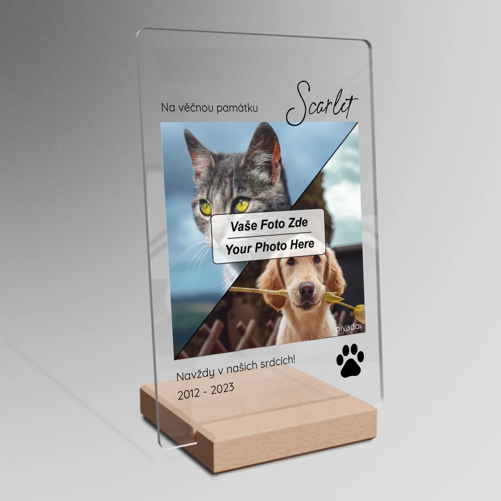 Vzpomínka na mazlíčka Plaketa 2