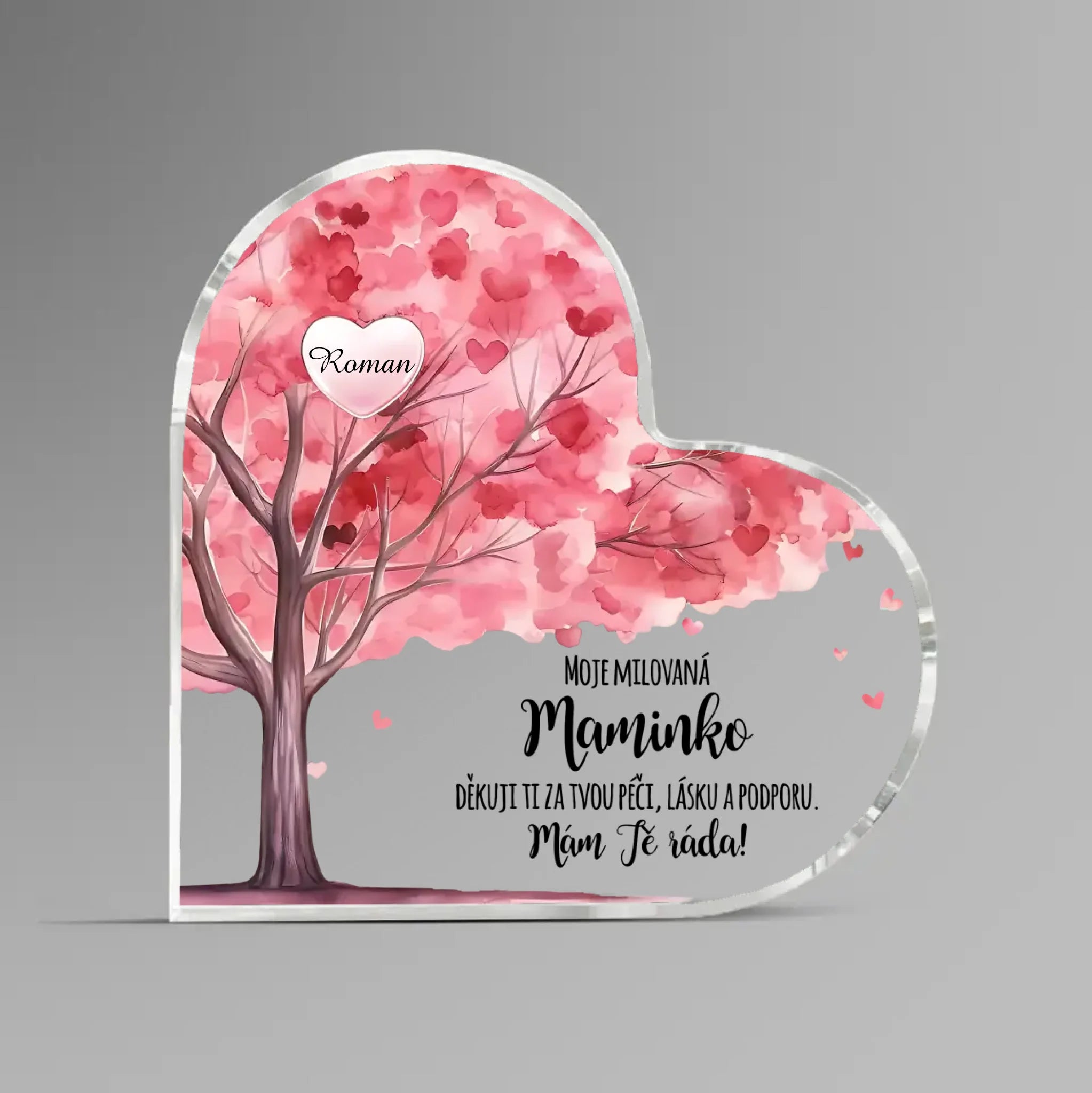 Akrylový plak Moje milovaná maminko 1-8 dětí