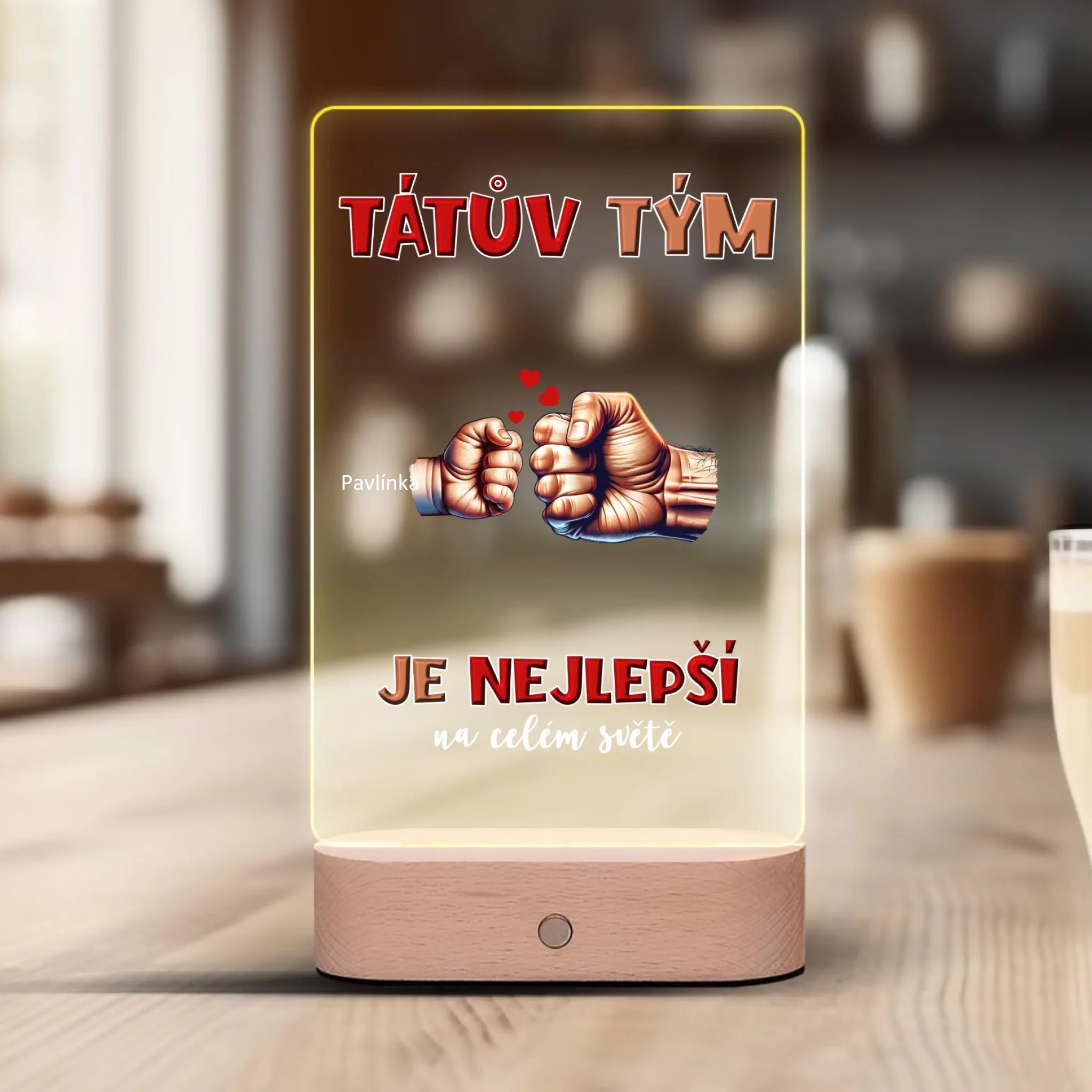 Tátův tým ruce až 5 dětí Lampa LED