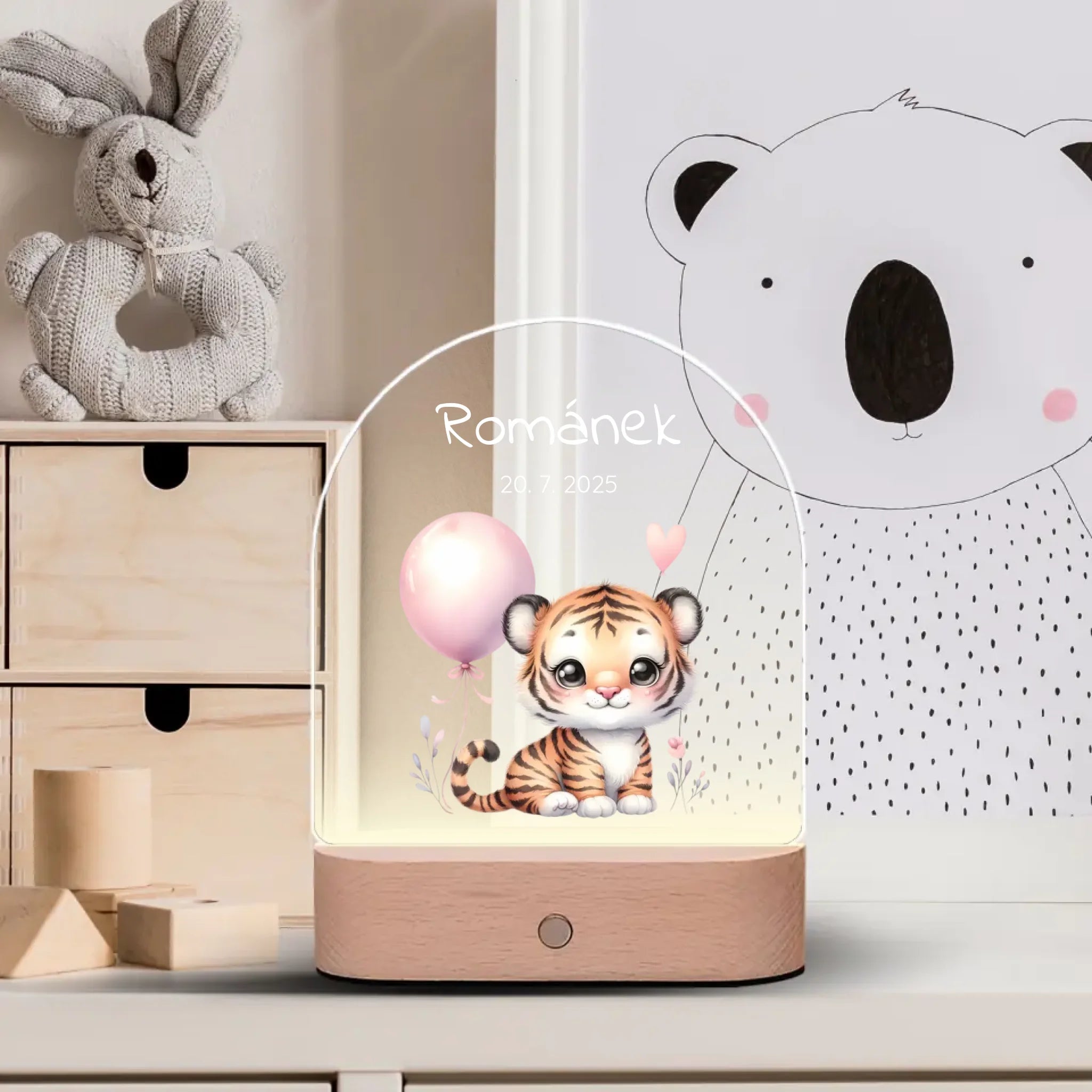 Zvířátka s balónky Lampa LED