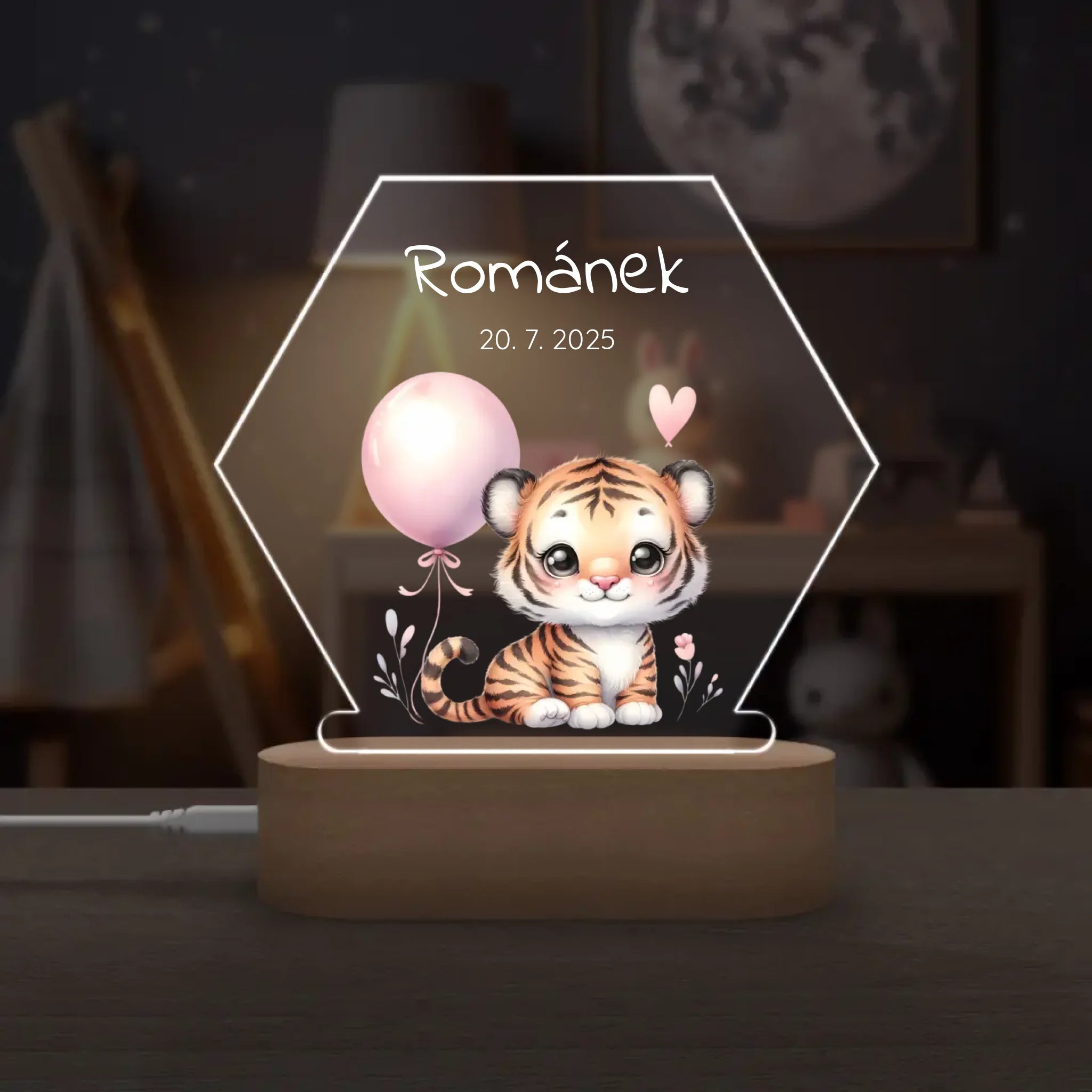 Zvířátka s balónky Lampa LED