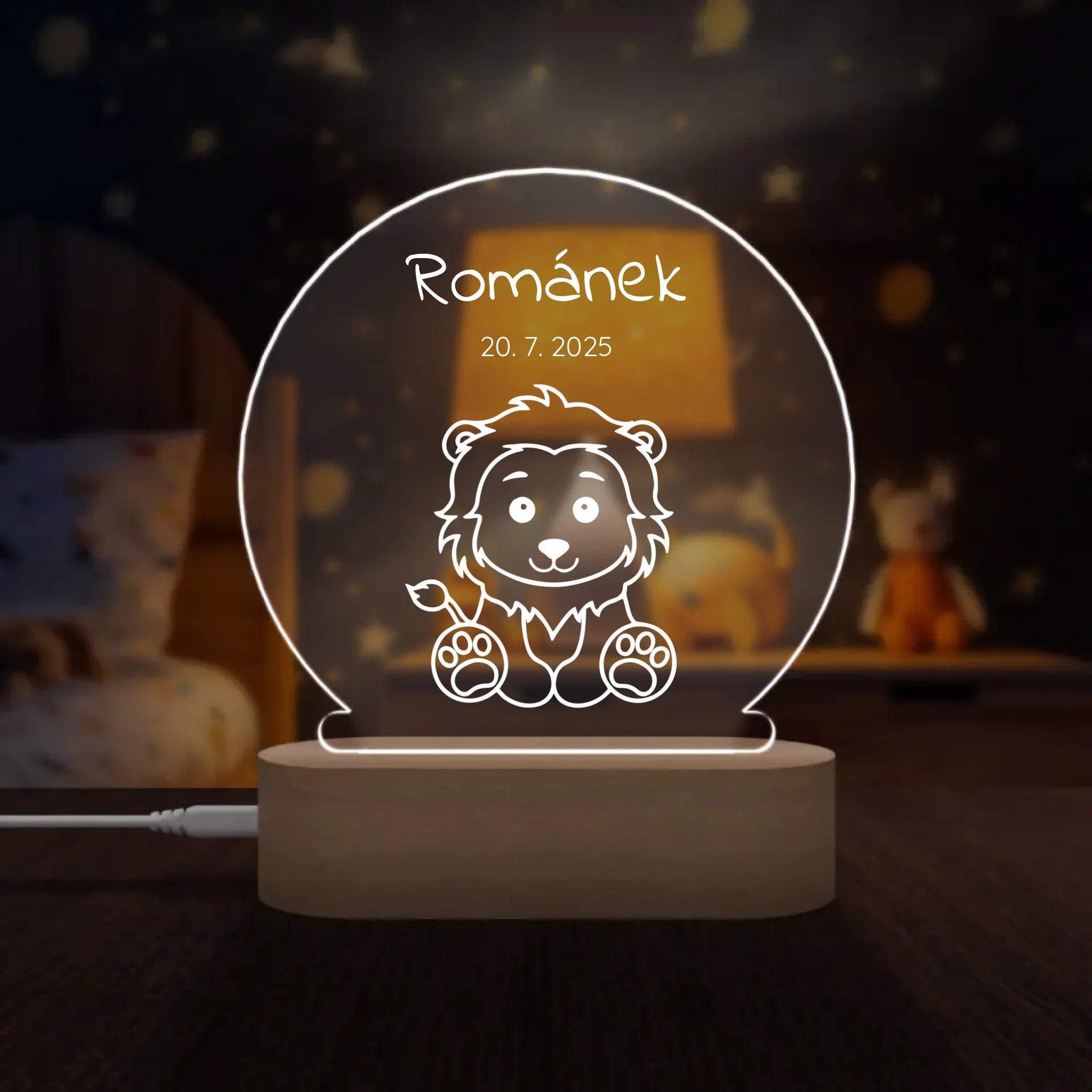 Zvířátka Obrysy Lampa LED